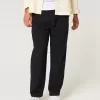Linen-Blend Loose Pull-On Pants
