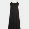 Linen-Blend Open-Back Slip Midi Dress Linen-Blend Open-Back Slip Midi Dress