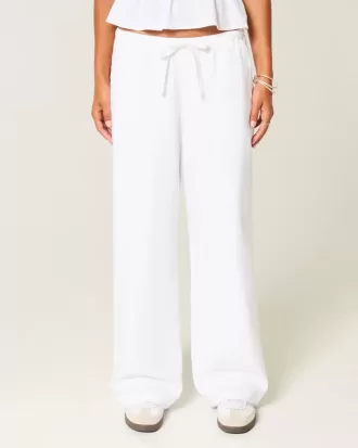 Linen-Blend Pull-On Baggy Pants