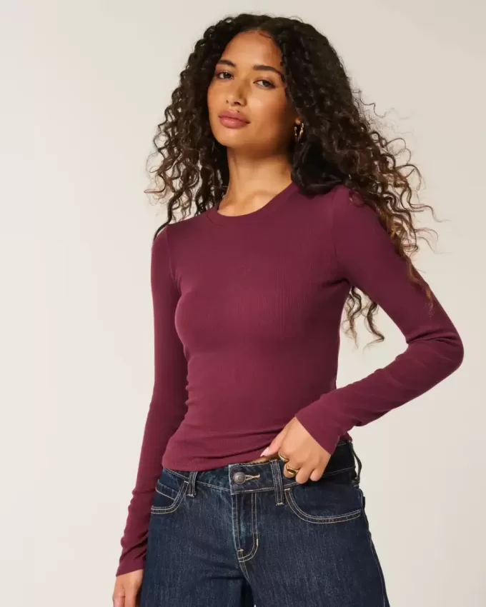 Long-Sleeve Crew Top