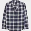 Long-Sleeve Flannel Pajama Top