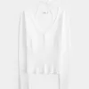 Long-Sleeve Halter Tie Sweater Long-Sleeve Halter Tie Sweater