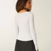 Long-Sleeve Slash-Neck Top Long-Sleeve Slash-Neck Top