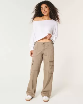 Low-Rise Baggy Cargo Pants