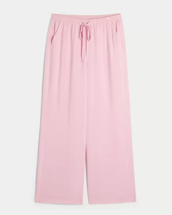Low-Rise Baggy Pull-On Pants
