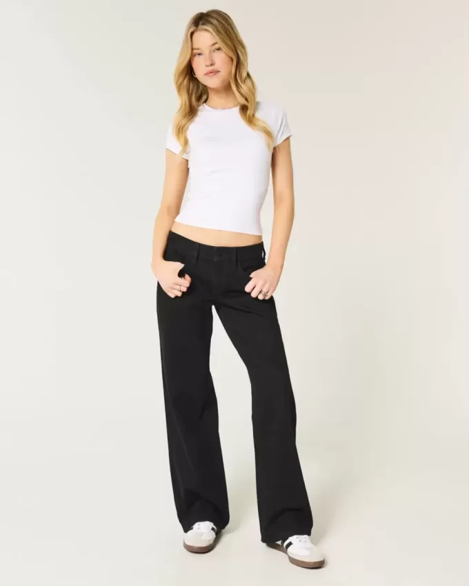 Low-Rise Black Baggy Jeans Low-Rise Black Baggy Jeans