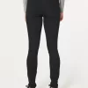 Low-Rise Black Super Skinny Jeans