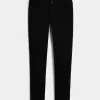 Low-Rise Black Super Skinny Jeans