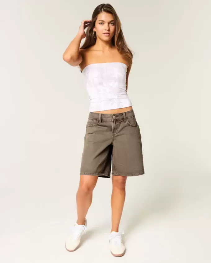 Low-Rise Brown Baggy Jort Low-Rise Brown Baggy Jort