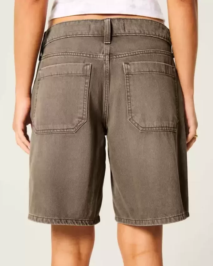 Low-Rise Brown Baggy Jort Low-Rise Brown Baggy Jort
