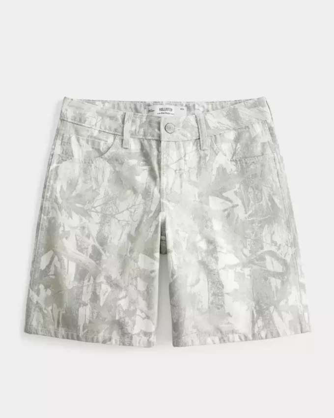 Low-Rise Camo Baggy Jort