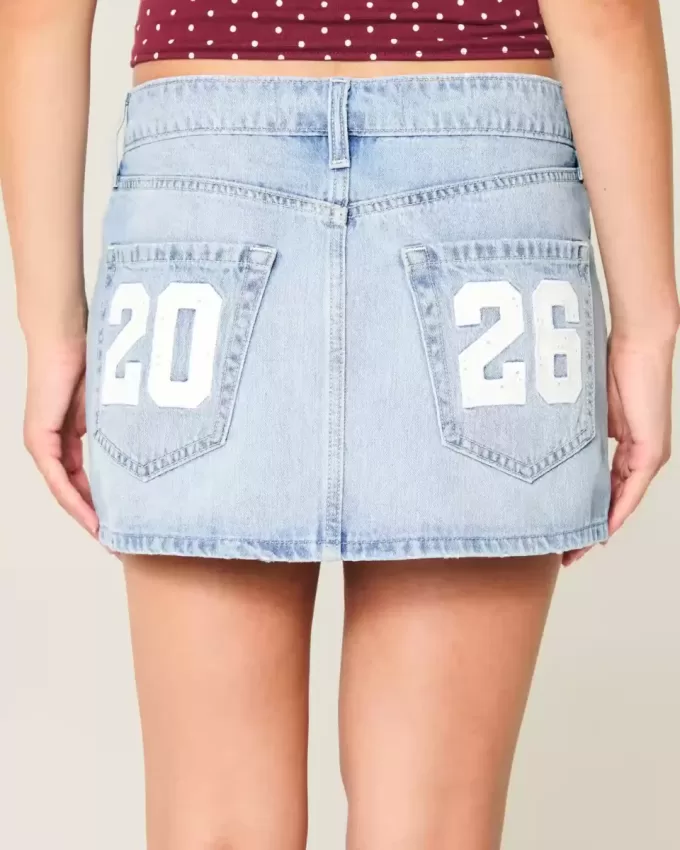 Low-Rise Class of ’26 Denim Mini Skort Low-Rise Class of ’26 Denim Mini Skort