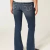 Low-Rise Dark Wash Bootcut Jeans