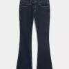 Low-Rise Dark Wash Bootcut Jeans