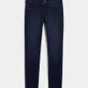 Low-Rise Dark Wash Super Skinny Jeans