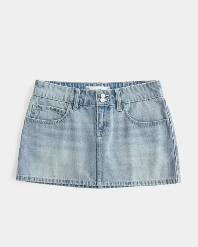 Low-Rise Denim Mini Skort Low-Rise Denim Mini Skort