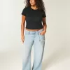 Low-Rise Distressed Baggy Jeans
