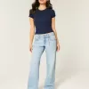 Low-Rise Light Wash Baggy Jeans