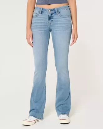 Low-Rise Light Wash Boot Jeans