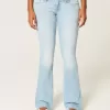 Low-Rise Light Wash Bootcut Jeans