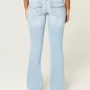 Low-Rise Light Wash Bootcut Jeans