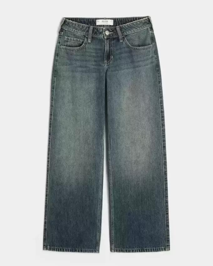 Low-Rise Medium Wash Baggy Jeans Low-Rise Medium Wash Baggy Jeans