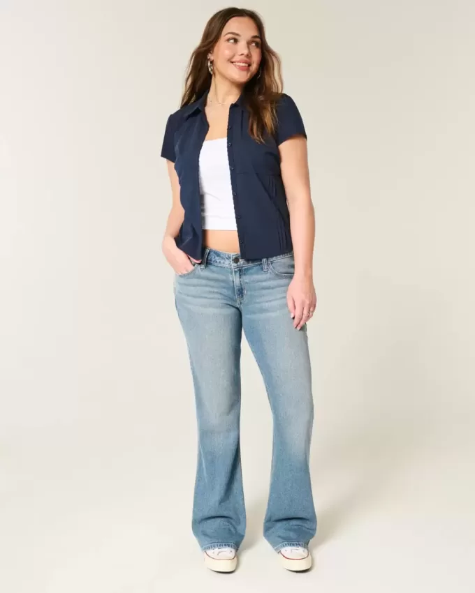 Low-Rise Medium Wash Bootcut Jeans Low-Rise Medium Wash Bootcut Jeans