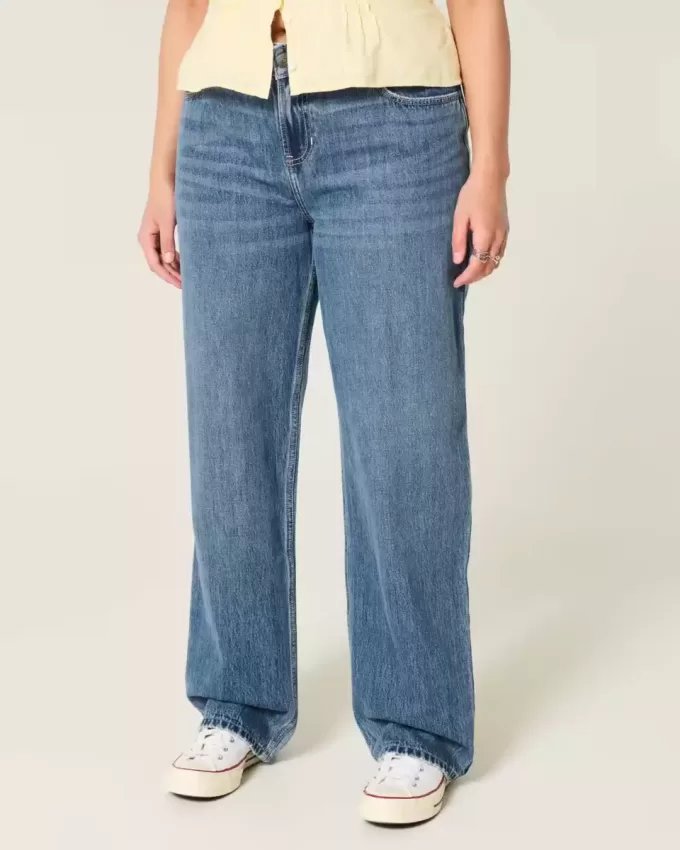 Low-Rise Medium Wash Loose Jeans Low-Rise Medium Wash Loose Jeans