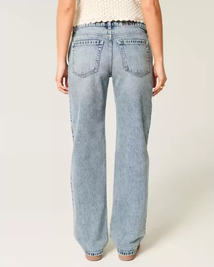 Low-Rise Medium Wash Loose Jeans Low-Rise Medium Wash Loose Jeans