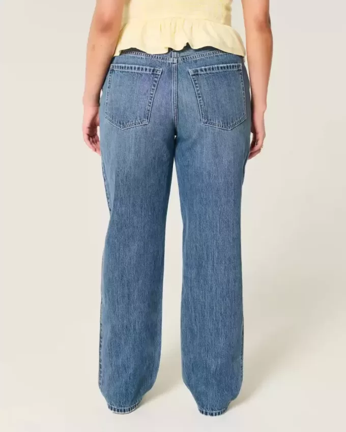 Low-Rise Medium Wash Loose Jeans Low-Rise Medium Wash Loose Jeans
