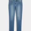 Low-Rise Medium Wash Super Skinny Jeans
