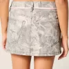 Low-Rise Pink Shoelace Camo Mini Skort