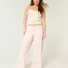 Low-Rise Pink Super Baggy Jeans