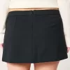 Low-Rise Ponte A-Line Mini Skort