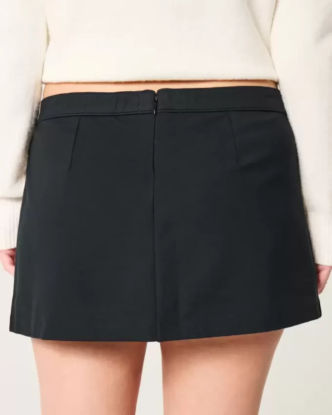 Low-Rise Ponte A-Line Mini Skort
