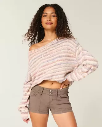 Low-Rise Poplin Shortie Shorts