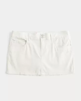 Low-Rise Shine Butterfly Twill Mini Skort