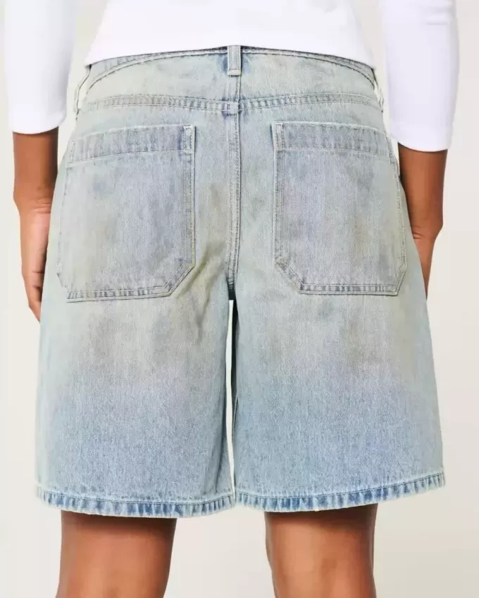 Low-Rise Tinted Mud Wash Baggy Jort