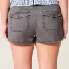 Low-Rise Twill Shortie Shorts Low-Rise Twill Shortie Shorts