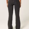 Low-Rise Washed Black Bootcut Jeans Low-Rise Washed Black Bootcut Jeans