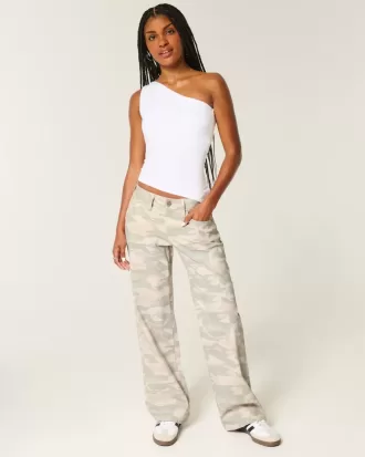 Low-Rise Y2K Camo Baggy Jeans