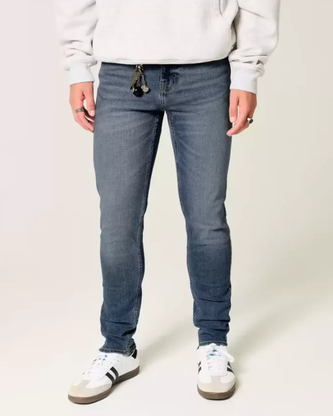 Medium Wash Athletic Skinny Jeans