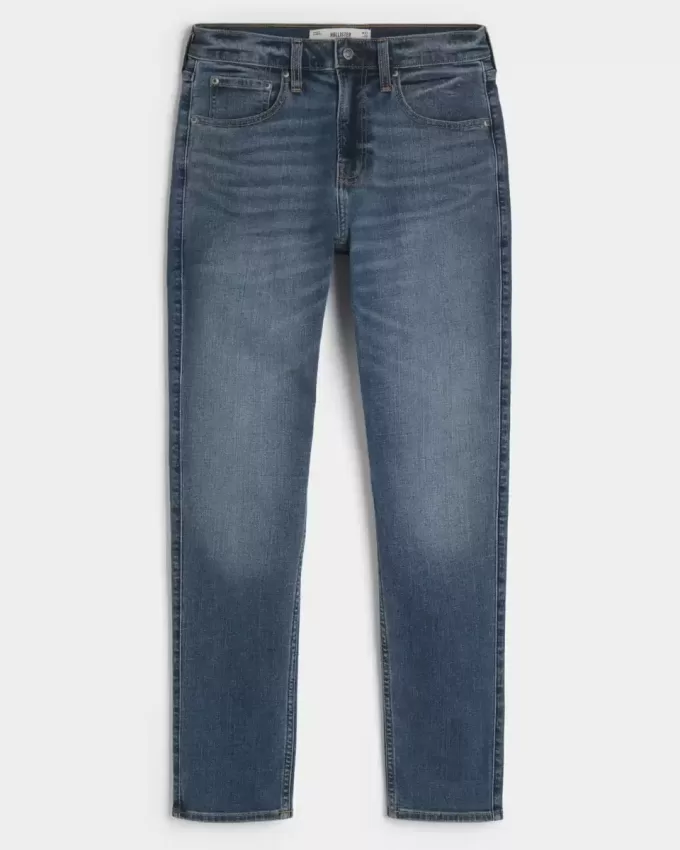 Medium Wash Athletic Skinny Jeans