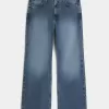 Medium Wash Baggy Bootcut Jeans
