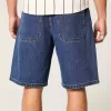 Medium Wash Baggy Denim Shorts
