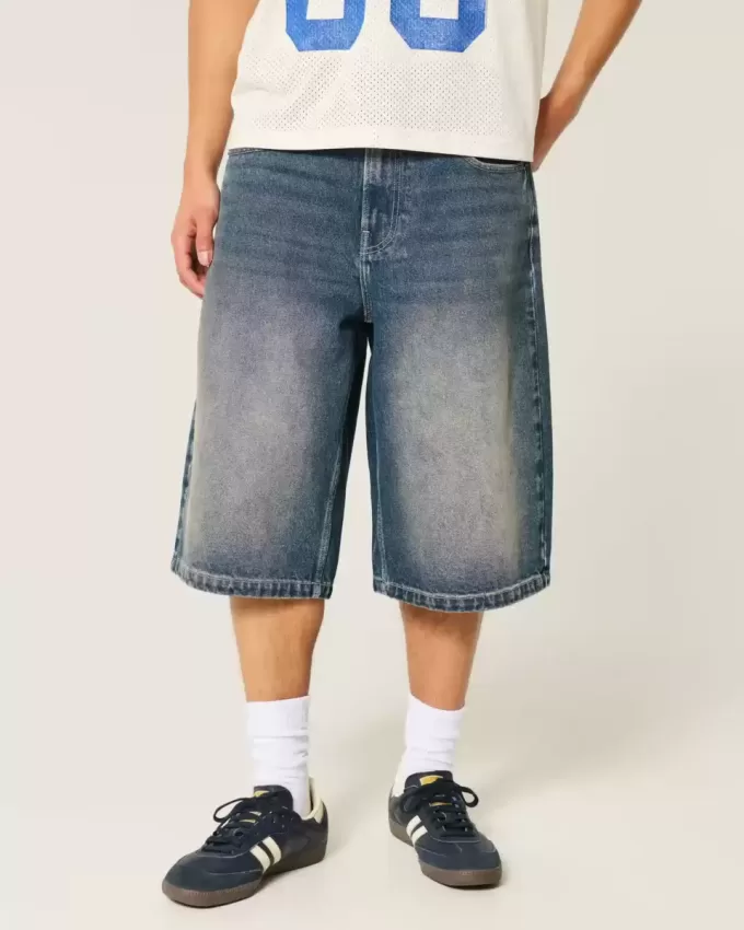 Medium Wash Denim Half Pants Medium Wash Denim Half Pants