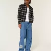 Medium Wash NYC Graphic Super Baggy Jeans Medium Wash NYC Graphic Super Baggy Jeans