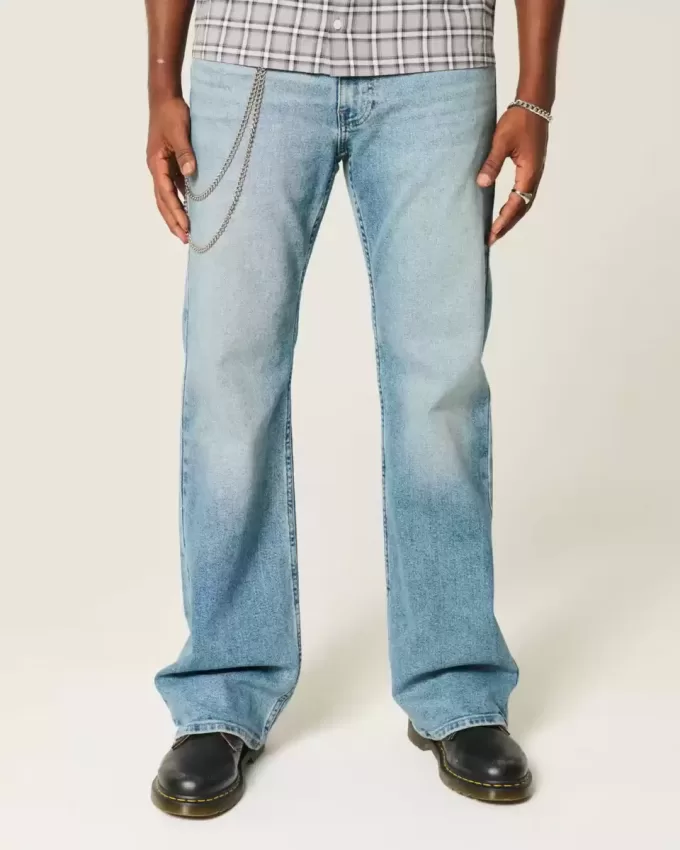 Medium Wash Relaxed Bootcut Jeans