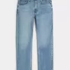 Medium Wash Straight Jeans