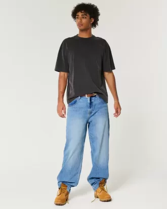 Medium Wash Super Baggy Jeans